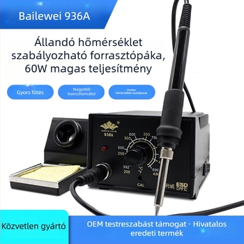 936A Állandó hőmérsékletű forrasztóállomás – állítható hőmérséklet, ipari osztály, 220V, 2,8 kg