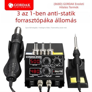 Gordak 868D forrólevegős forrasztóállomás – elektronikai felhasználás, tömeg 2.92