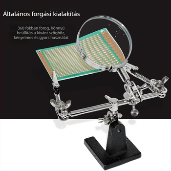 Gaston JSD805 Clip-On nagyító PCB-hez, 3× nagyítás, fém