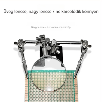 Gaston JSD805 Clip-On nagyító PCB-hez, 3× nagyítás, fém