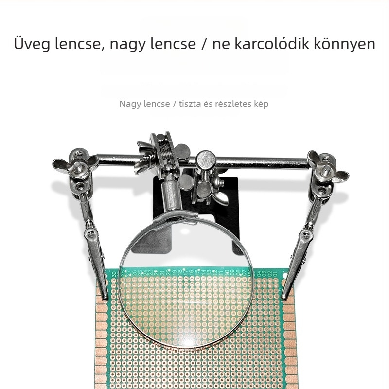 Gaston JSD805 Clip-On nagyító PCB-hez, 3× nagyítás, fém