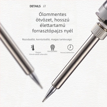 Ipari forrasztópáka belső fűtéssel, állítható hőmérséklet, 60W, 220V, műanyag fogantyúval, tartalmazza a forrasztóhegyet