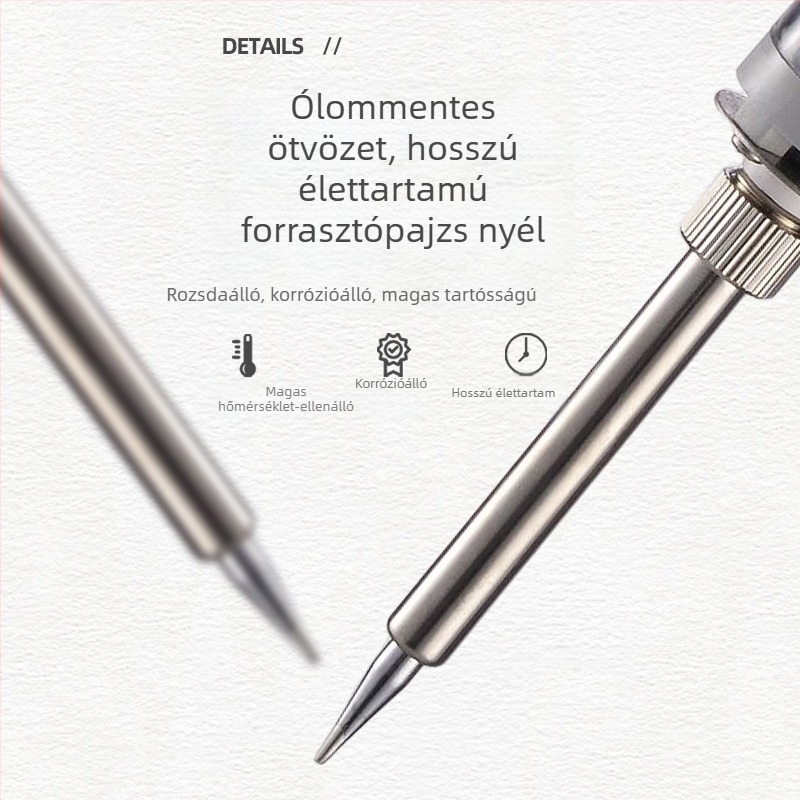 Ipari forrasztópáka belső fűtéssel, állítható hőmérséklet, 60W, 220V, műanyag fogantyúval, tartalmazza a forrasztóhegyet