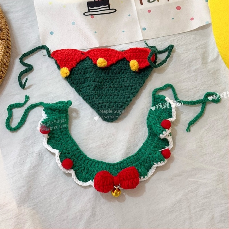 DIY ékszerkiegészítők — gyapjú, kézzel kötött, karácsonyi minta, divatos városi stílus, termékkód Pj0630-2-25