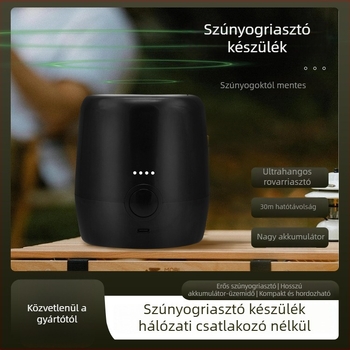 Újratölthető USB-s szúnyogirtó lámpa, otthonra és kempingezésre, fűthető repelens folyadékkal