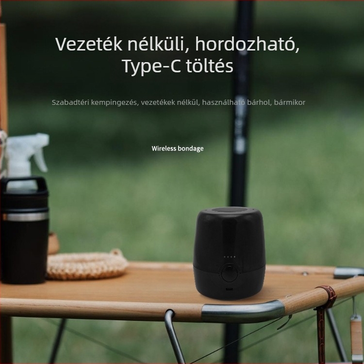 Újratölthető USB-s szúnyogirtó lámpa, otthonra és kempingezésre, fűthető repelens folyadékkal