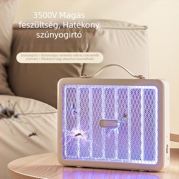 Szúnyogirtó lámpa – USB-töltéses, elektromos sokk elleni védelem, beépített 500 mAh akkumulátor, 21–30 m²-es területre, LED energiatakarékos