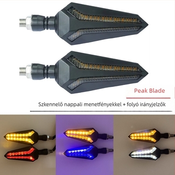 LED szekvenciális irányjelzők módosított motorkerékpárokhoz és elektromos járművekhez – ABS műanyag, 12V DC, 0229