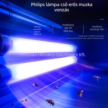 Hendry WGS-30 Induktív szúnyog-lámpa – UV fényforrás; 61㎡+ területre; módszerek: fényhullám csapda + elektromos sokk; ház alumínium ötvözet; modell WGS-30