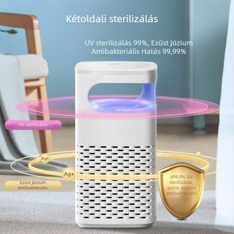Beltéri UV-s szúnyogfogó lámpa, 360°-os forgatás, 21–30 m² lefedettség, fényhullám csapda és elektrosokk, nem mérgező
