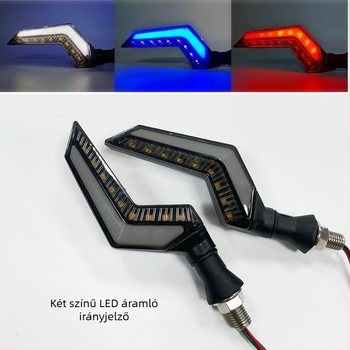 Wing-shaped motorkerékpár indexlámpa DAS-067 ABS+LED 12V 2700K