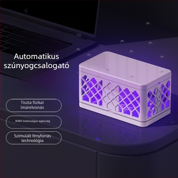Beépített akkumulátoros szúnyogirtó lámpa LED-del, 10 m²-es lefedettség, ABS ház, akkumulátor-üzemidő 1–3 óra