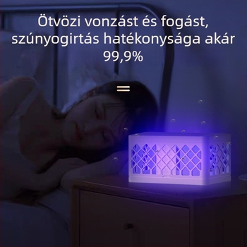 Beépített akkumulátoros szúnyogirtó lámpa LED-del, 10 m²-es lefedettség, ABS ház, akkumulátor-üzemidő 1–3 óra