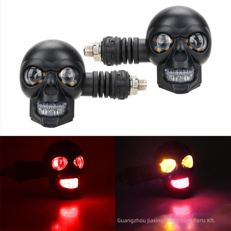 Motorkerékpár kormánymodifikáció Skull modell 12V ABS Univerzális testreszabás elérhető