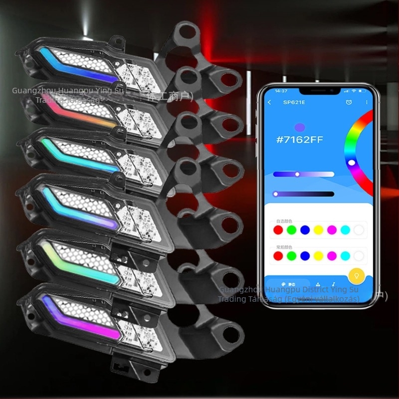 Motorkerékpár elülső LED irányjelző és nappali fény készlet, YS-075, Xmax 300-hoz, 12V, ABS + LED