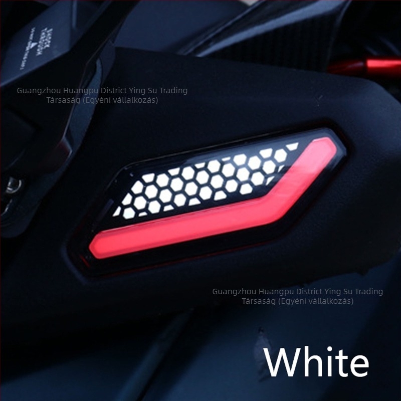 Motorkerékpár elülső LED irányjelző és nappali fény készlet, YS-075, Xmax 300-hoz, 12V, ABS + LED