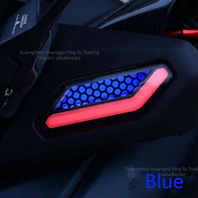 Motorkerékpár elülső LED irányjelző és nappali fény készlet, YS-075, Xmax 300-hoz, 12V, ABS + LED