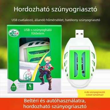 USB hordozható szúnyogriasztó – Szilárd állapotú eszköz, 6 darab per eszköz, Modell 0017, Color Sniper