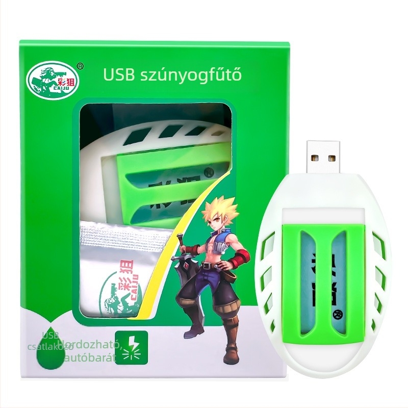 USB hordozható szúnyogriasztó – Szilárd állapotú eszköz, 6 darab per eszköz, Modell 0017, Color Sniper