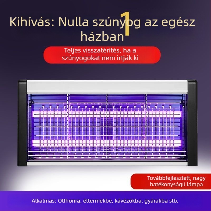 Otthonra és étterembe szóló elektromos szúnyogirtó lámpa – legyek és szúnyogok ellen
