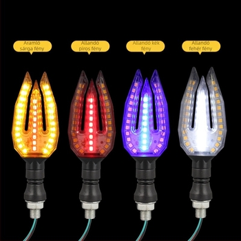 Motorkerékpár LED soros irányjelző és nappali világítás, 12V, ZXD-11, 2W, 4000 lm, 10000 óra