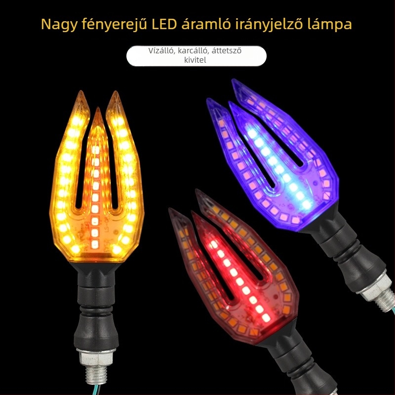 Motorkerékpár LED soros irányjelző és nappali világítás, 12V, ZXD-11, 2W, 4000 lm, 10000 óra