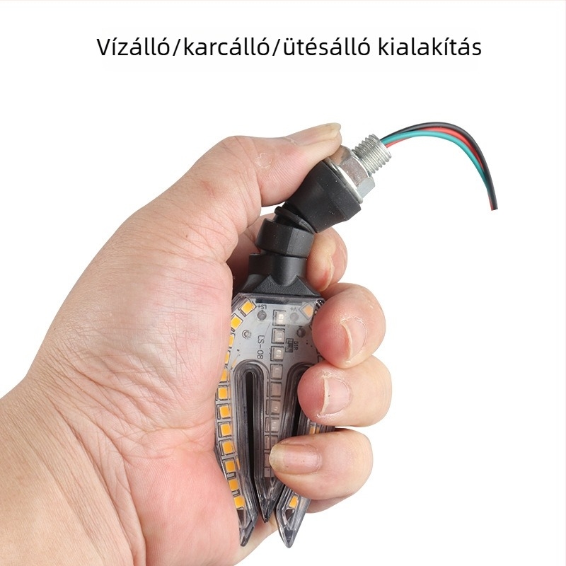 Motorkerékpár LED soros irányjelző és nappali világítás, 12V, ZXD-11, 2W, 4000 lm, 10000 óra