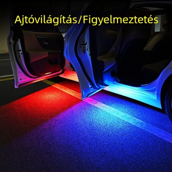 Vezeték nélküli telepítésű autós figyelmeztető fény, környezeti és üdvözlő fény, érzékelő, ütközés elleni védelem