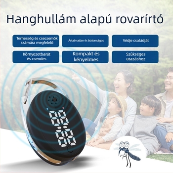 M60 Elektromos szúnyogriasztó, 5V, 34Hz–70kHz, 5W, Töltés támogatott