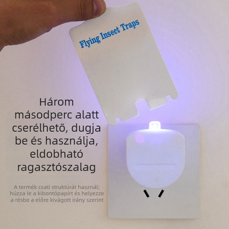 Új ragadós szúnyogirtó lámpa UV lila fénnyel, háztartási használatra – csapda repülő rovarokra