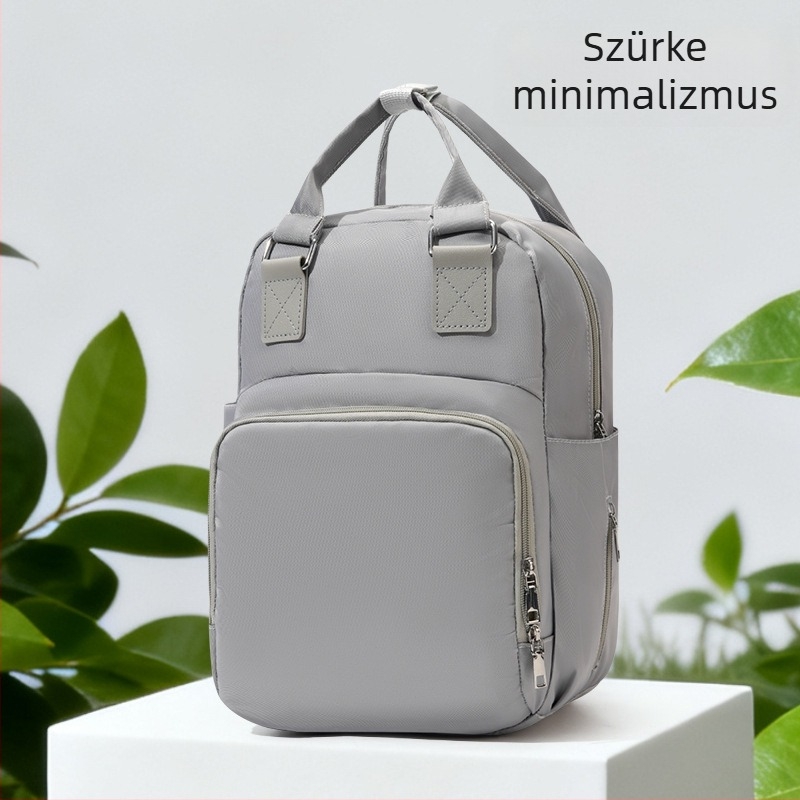 Anyaság és baba hátizsák, nagy kapacitású, vízálló Oxford anyag, városi minimalist stílus, légpárnás vállpántok