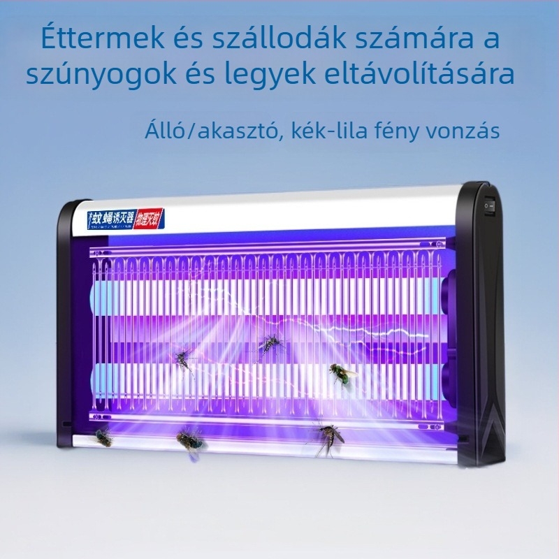 LED szúnyog- és légyirtó lámpa, falra szerelhető, beltéri használatra, magas hatékonyság, 6W