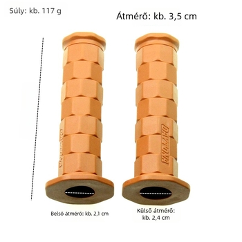 Aichenmoto Gumírozott kormánymarkolat motorkerékpárhoz – Csúszásmentes, Modell B3111, motorkerékpárokhoz és elektromos járművekhez