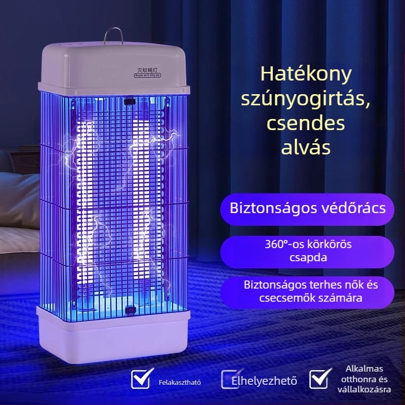 Elektronikus szúnyogirtó lámpa gazdasági telepekhez — 220V, DJMWD modell, UV fénycső, testreszabható