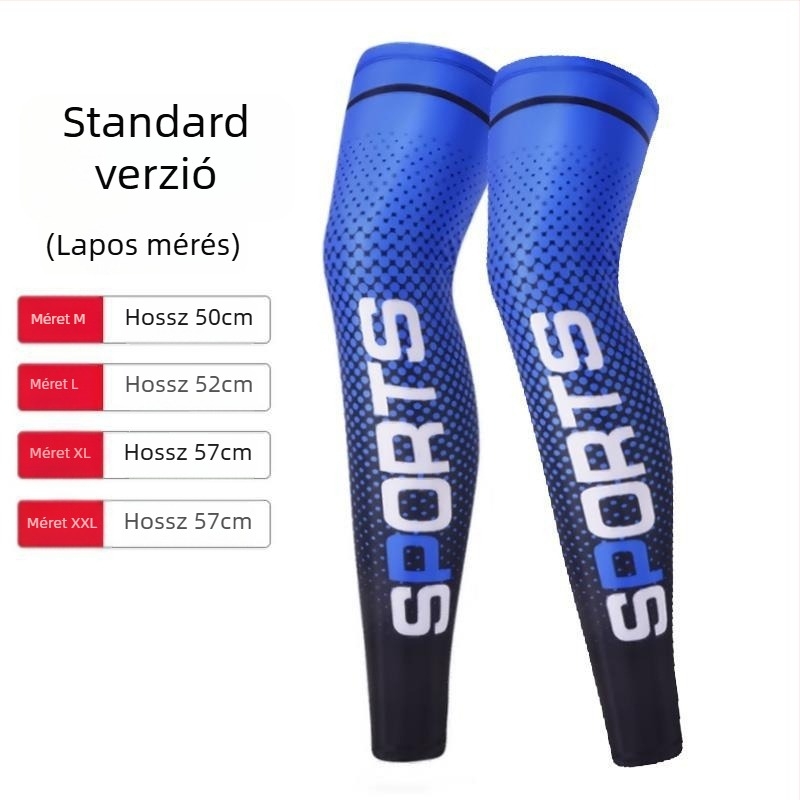 Ice Tray Nyári kerékpáros lábszárvédő – UV-védelem, Ice Silk Lycra, Gyorsan száradó, Csúszásmentes térdvédő