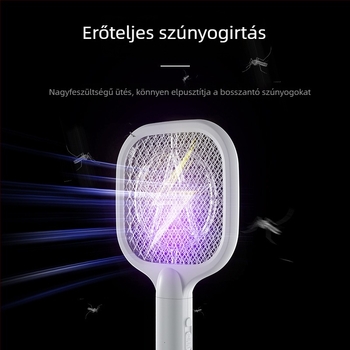 2 az 1-ben Mini Elektromos Szúnyogirtó és Csapda, Falra szerelhető LED-lámpával