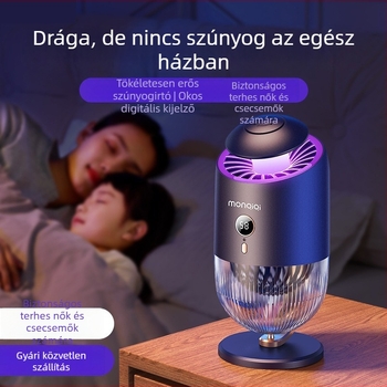 Monchic Otthoni széllel működő szúnyogriasztó lámpa, belső csendes, Modell: Home Wind Mosquito Lamp, 5V, 5W, Testreszabás elérhető