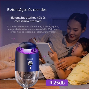 Monchic Otthoni széllel működő szúnyogriasztó lámpa, belső csendes, Modell: Home Wind Mosquito Lamp, 5V, 5W, Testreszabás elérhető