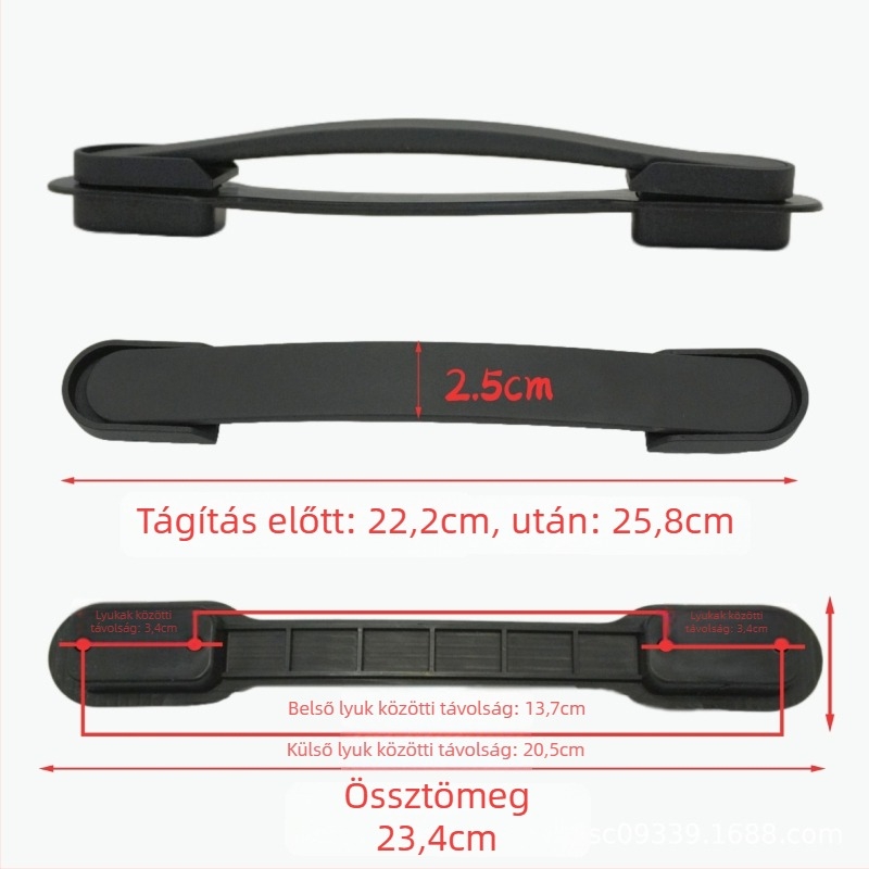 PU anyagú bőröndfogantyú | Súlycsökkentés funkció | Táska kiegészítők | 2024 ősz