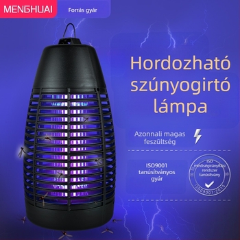 Kültéri vízálló LED elektromos legyek irtó lámpa – hordozható Bullet modell, 6W, 220V, LED cső