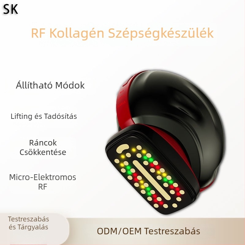 Negyedik generációs mikroáramú RF szépségkészülék, hordozható, otthoni használatra, beépített 500–800 mAh akkumulátor, IPX8 vízálló, ráncfelvarrás és bőrfelújítás