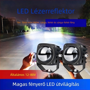 Lézeres spotlámpa autókhoz és motorkerékpárokhoz, LED 70W, 12/24V, IP68, alumínium ház