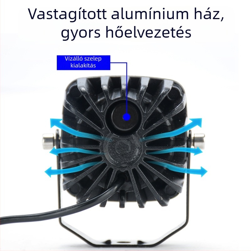 Lézeres spotlámpa autókhoz és motorkerékpárokhoz, LED 70W, 12/24V, IP68, alumínium ház