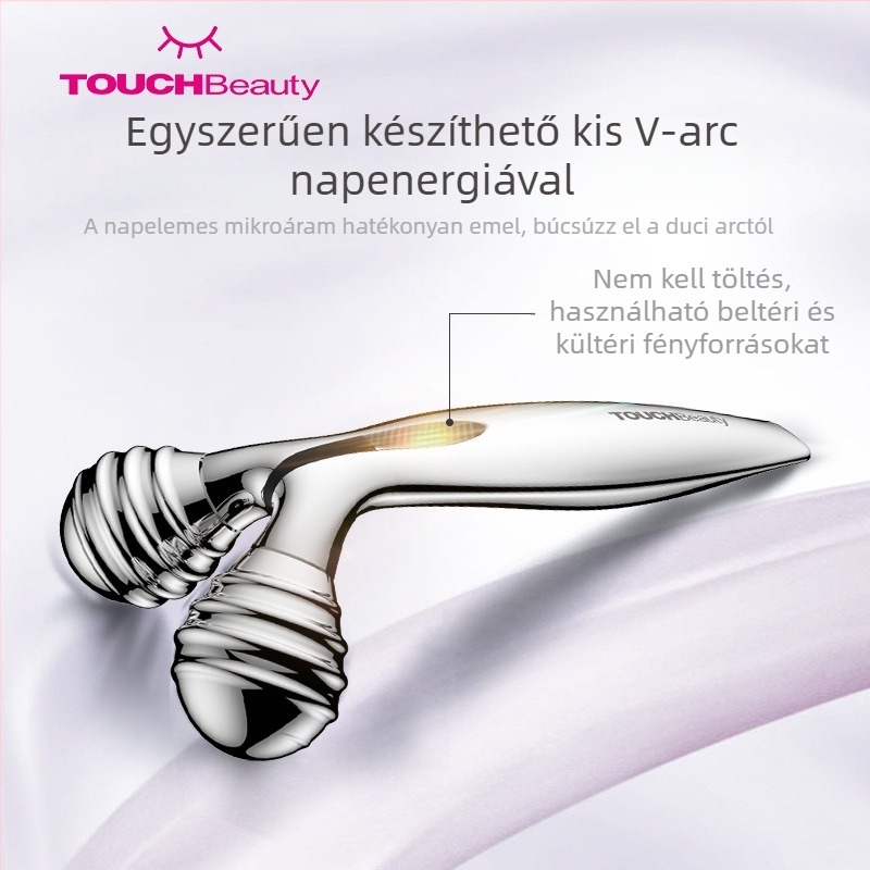 TOUCHBeauty Rendering Mikroáramú arcmasszírozó, kábeles, hordozható, arc- és testroller, IPX3 vízálló