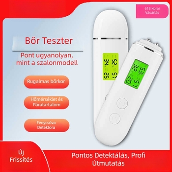 Huya arcbőr hidratáltság mérő – hordozható intelligens detektor, beépített 300–500 mAh akkumulátor, IPX0 vízvédelmi besorolás nélküli, otthoni szépség eszköz
