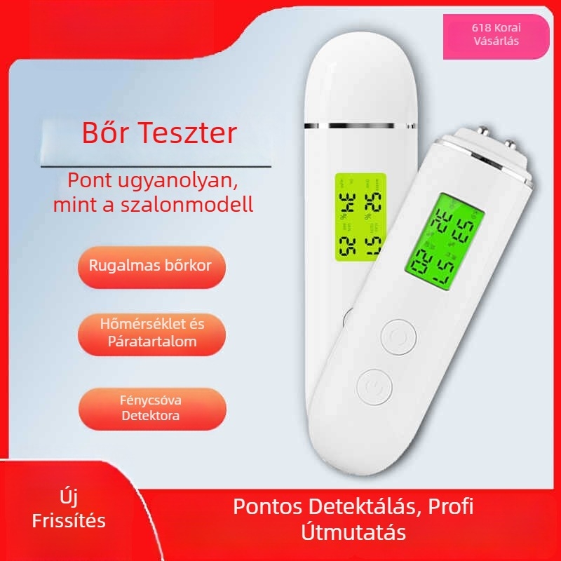 Huya arcbőr hidratáltság mérő – hordozható intelligens detektor, beépített 300–500 mAh akkumulátor, IPX0 vízvédelmi besorolás nélküli, otthoni szépség eszköz