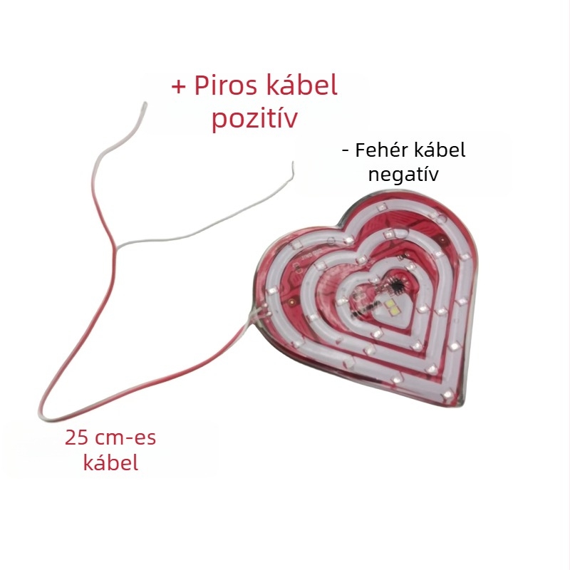Motorkerékpár 12V LED villogó hátsó világítás Love Peach burkolattal, 3W