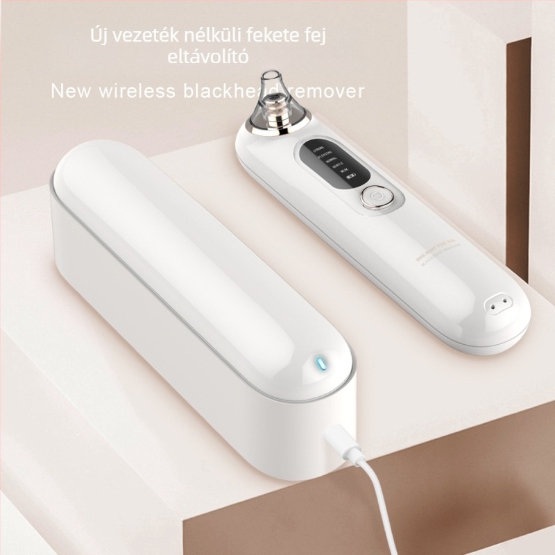 Elektronikus mitesszer-eltávolító és pórustisztító, Y003 modell, 5 sebességű forgás, ABS tokkal, CE/FCC/ROHS/FDA tanúsított