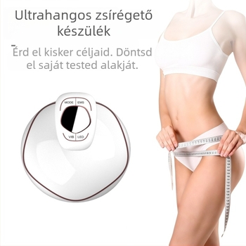 Kézben tartható RF szépségápoló készülék zsírégetésre ultrahangos atomizációval és ionizációval, beépített 1200–2000 mAh akkumulátor, IPX0 besorolás