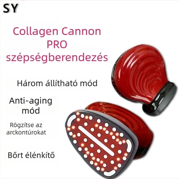 Collagen Cannon Pro arcfeszítő és lifting készülék, anti-aging, hordozható, beépített akkumulátorral 300–500 mAh, otthoni használatra